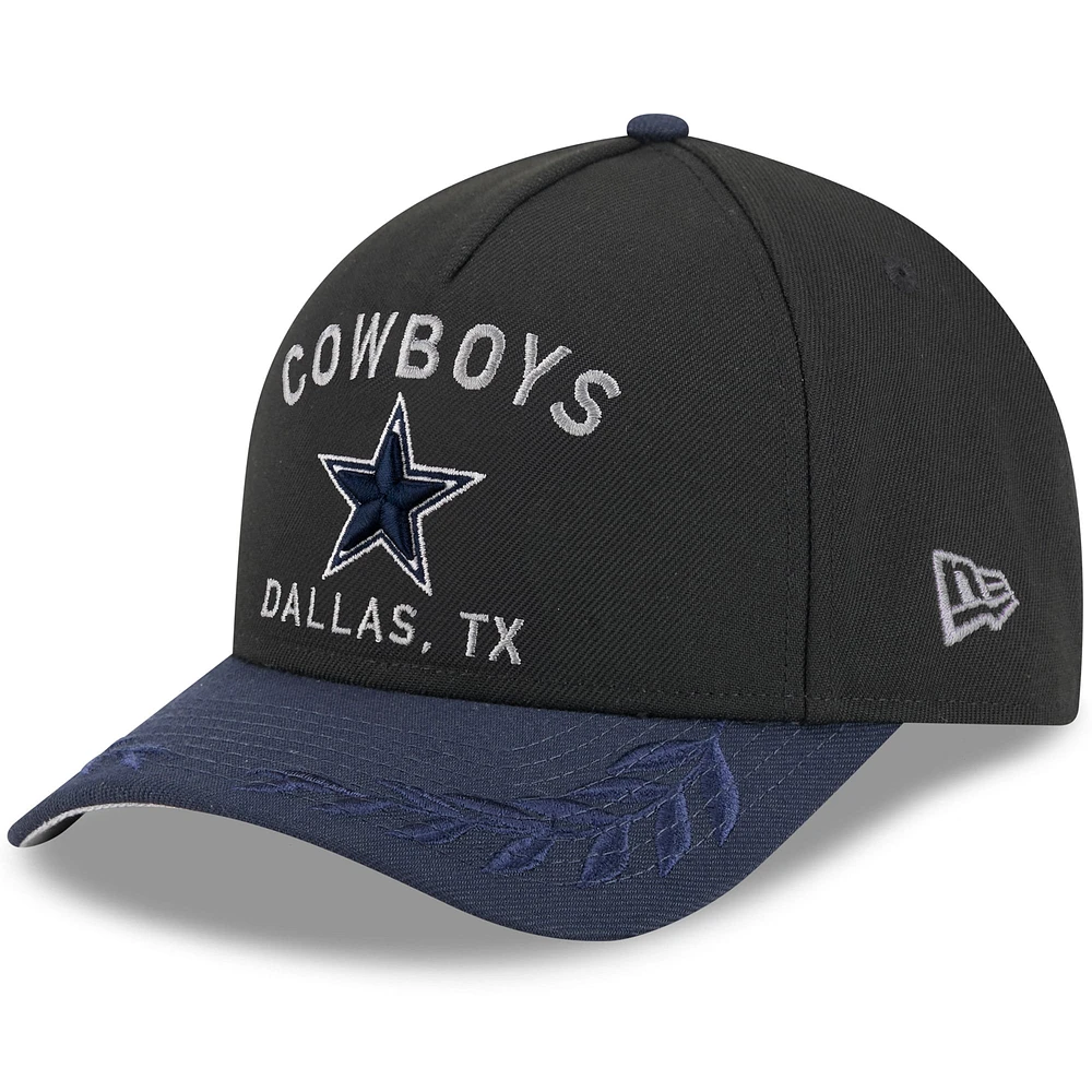 Men's New Era Black/Navy Dallas Cowboys 2025 NFL Draft 39THIRTY Flex Hat