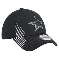Casquette flexible Sport Night Active 39THIRTY des Dallas Cowboys New Era noire pour hommes