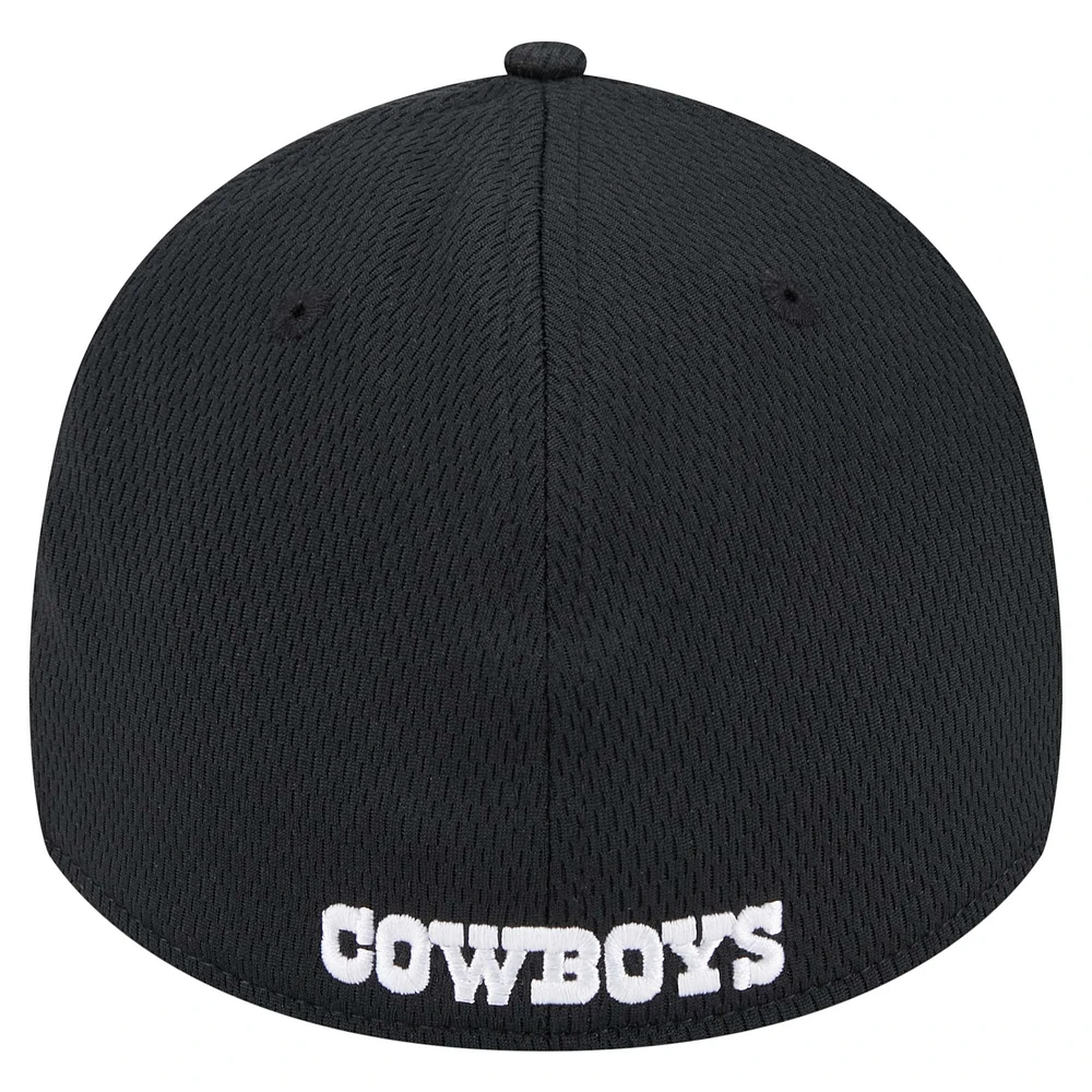Casquette flexible Sport Night Active 39THIRTY des Dallas Cowboys New Era noire pour hommes