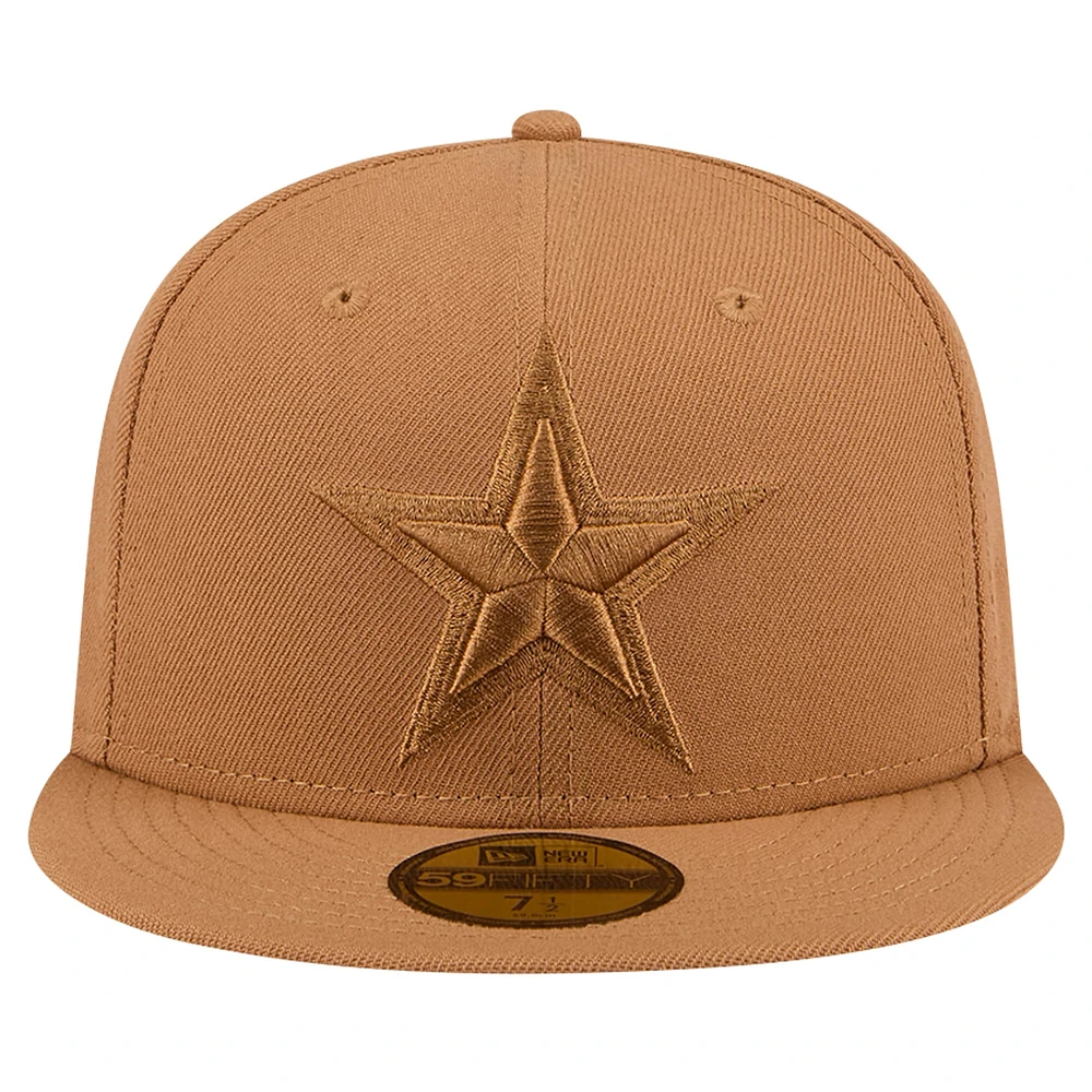 Men's New Era Brown Dallas Cowboys Color Pack 59FIFTY Fitted Hat