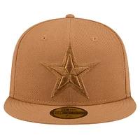 Men's New Era Brown Dallas Cowboys Color Pack 59FIFTY Fitted Hat