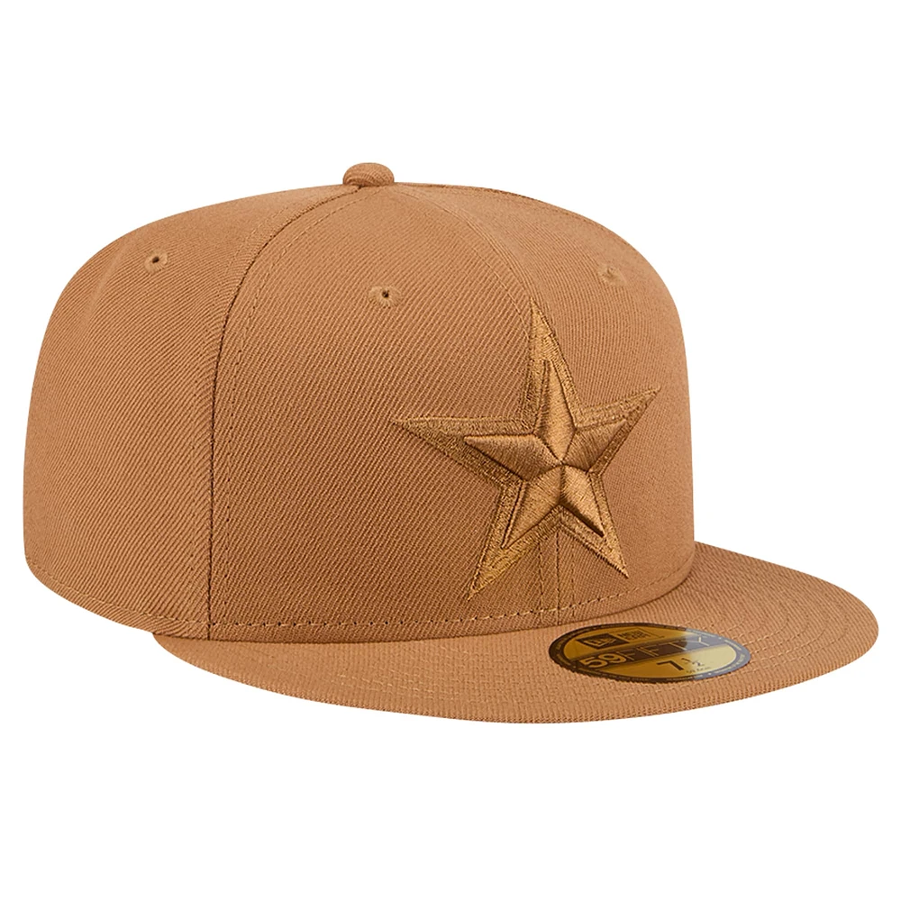 Men's New Era Brown Dallas Cowboys Color Pack 59FIFTY Fitted Hat