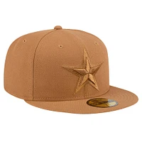Men's New Era Brown Dallas Cowboys Color Pack 59FIFTY Fitted Hat