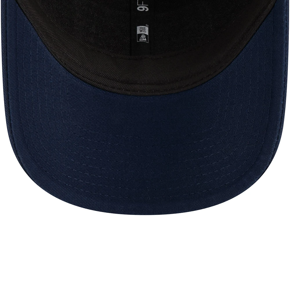Men's New Era Navy Dallas Cowboys Plate 9FORTY Trucker Adjustable Hat