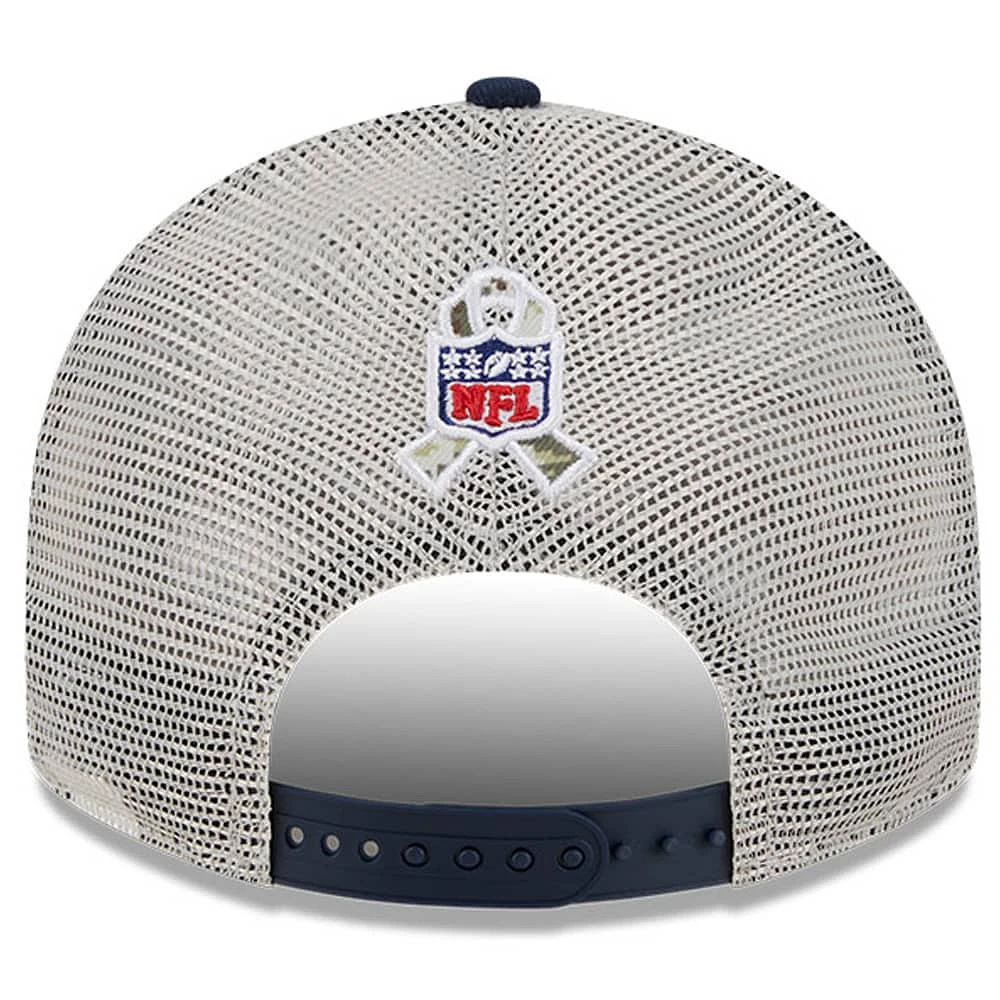 Men's New Era  Stone/Navy Dallas Cowboys 2023 Salute To Service Low Profile 59FIFTY Fitted Hat