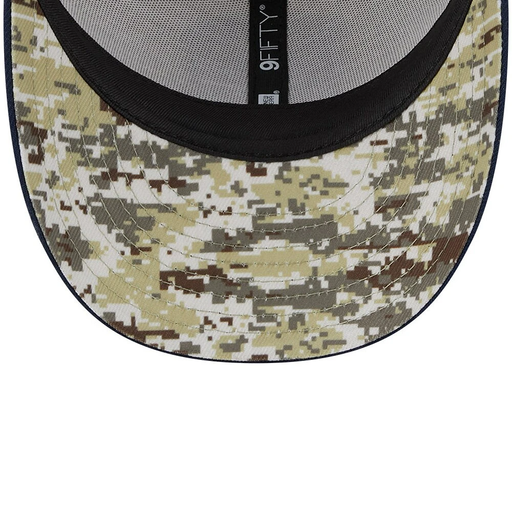 Men's New Era  Stone/Navy Dallas Cowboys 2023 Salute To Service Low Profile 59FIFTY Fitted Hat