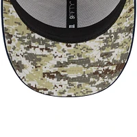 Men's New Era  Stone/Navy Dallas Cowboys 2023 Salute To Service Low Profile 59FIFTY Fitted Hat