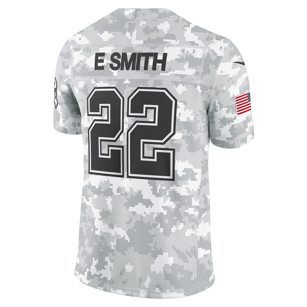 Men's Nike Emmitt Smith Arctic Camo Dallas Cowboys 2024 Salute to Service Retired Player Limited Jersey