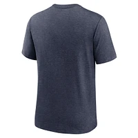 Men's Nike Heather Navy Dallas Cowboys Wordmark Tri-Blend - T-Shirt
