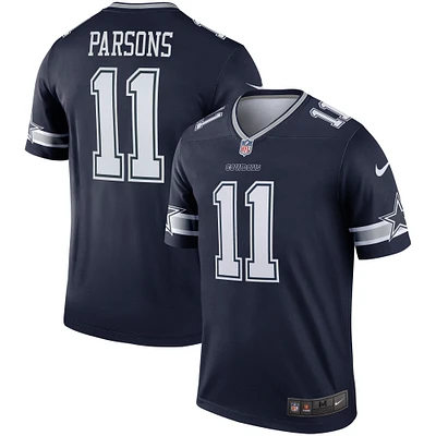 Maillot Nike Micah Parsons bleu marine pour homme, légende de l'équipe des Cowboys Dallas
