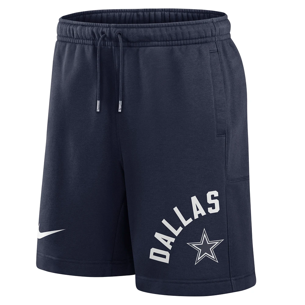 Men's Nike Navy Dallas Cowboys Arched Kicker Shorts