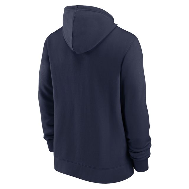 Équipe Fan Gear des Cowboys de Dallas Nike pour homme - Bleu marine Chandail à capuchon avec fermeture glissière complète