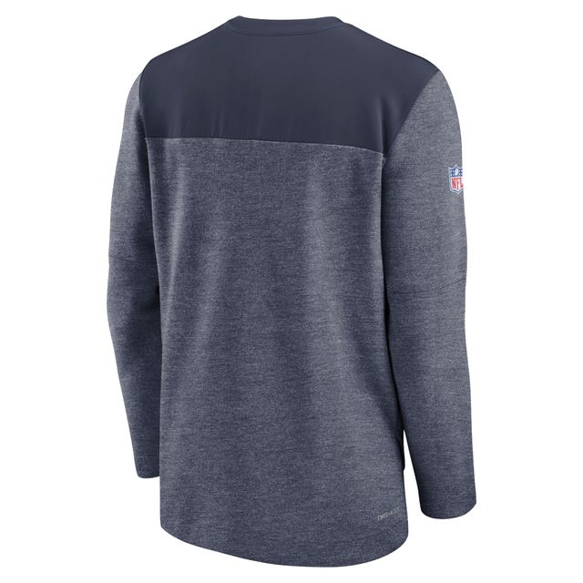 Nike Dallas Cowboys Sideline Lockup Performance pour homme - Bleu marine Haut à fermeture éclair d'un quart