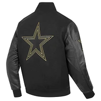 Men's Pro Standard Black Dallas Cowboys Full-Zip Varsity Jacket