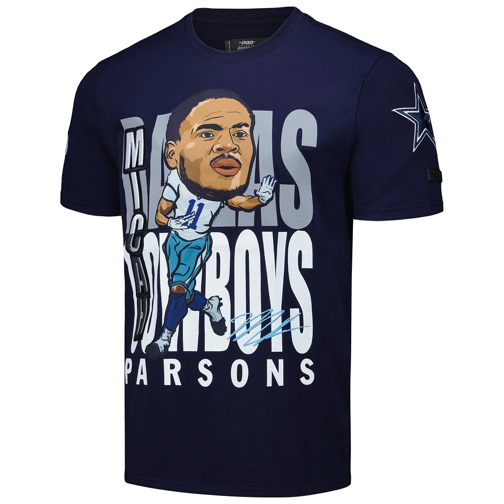 Men's Pro Standard Micah Parsons Navy Dallas Cowboys Avatar Remix Player Graphic T-Shirt