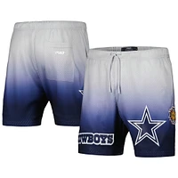 Men's Pro Standard Navy/Silver Dallas Cowboys Ombre Mesh Shorts