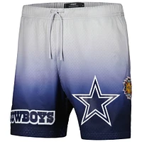 Men's Pro Standard Navy/Silver Dallas Cowboys Ombre Mesh Shorts