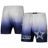 Men's Pro Standard Navy/Silver Dallas Cowboys Ombre Mesh Shorts
