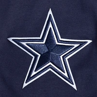 Men's Pro Standard  Navy Dallas Cowboys Split Logo Double Knit Full-Zip Hoodie