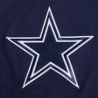 Men's Pro Standard  Navy Dallas Cowboys Split Logo Double Knit Full-Zip Hoodie
