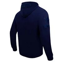 Men's Pro Standard Navy Dallas Cowboys Triple Tonal Full-Zip Hoodie