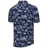 Men's Reyn Spooner Navy Dallas Cowboys Throwback Kekai Print Button-Up Shirt