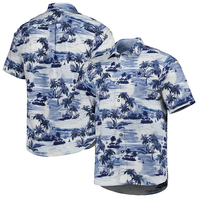 Men's Tommy Bahama Navy Dallas Cowboys Sport Tropical Horizons Button-Up Shirt