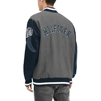 Veste universitaire à bouton-pression Tommy Hilfiger gris Dallas Cowboys Gunner pour hommes