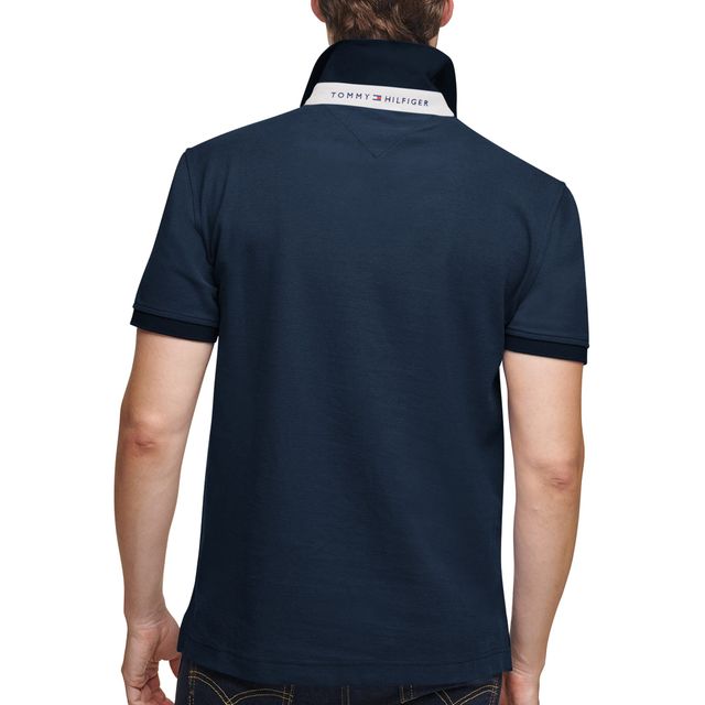 Polo Tommy Hilfiger pour hommes bleu marine/gris Dallas Cowboys Color Block