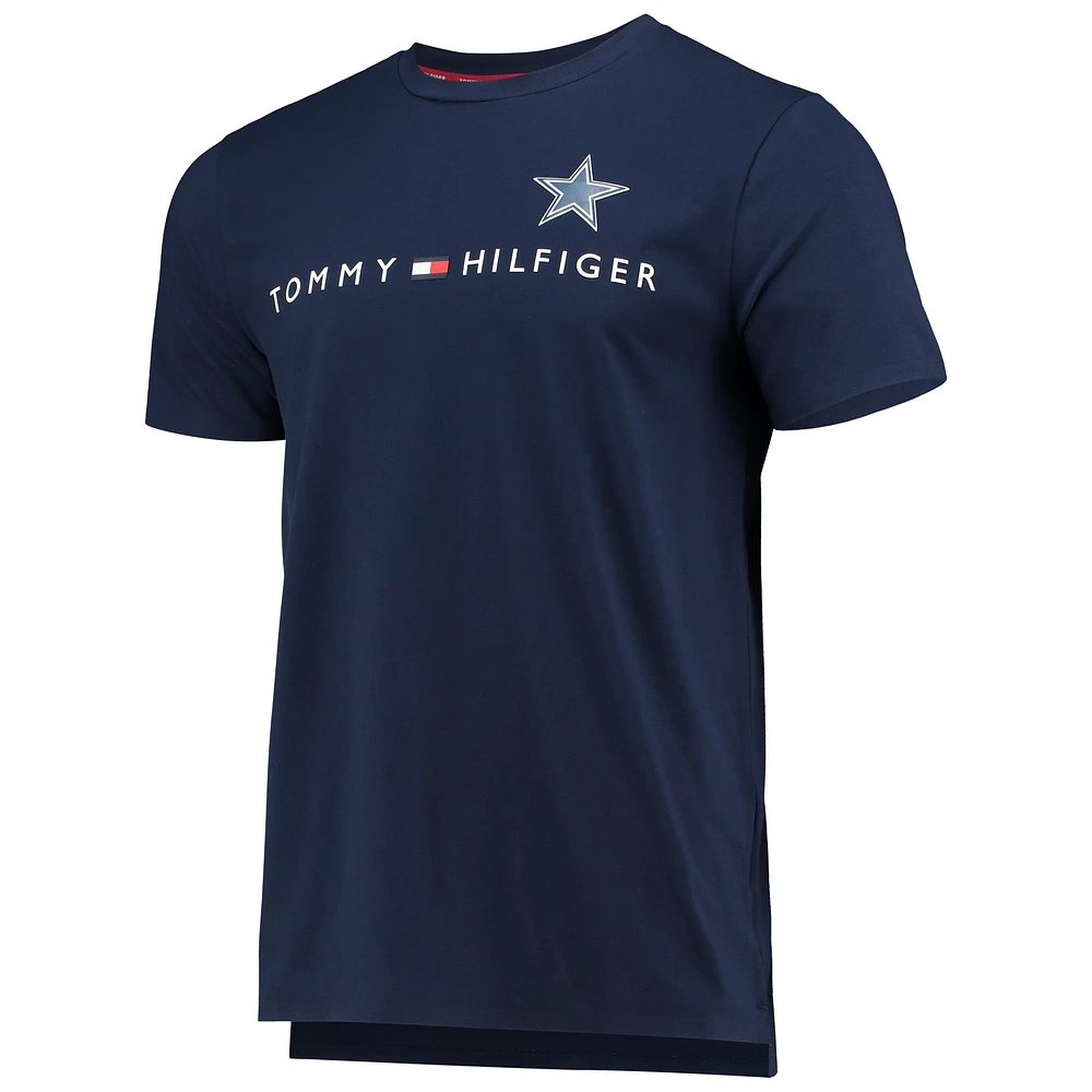 T-shirt graphique Tommy Hilfiger bleu marine Dallas Cowboys pour hommes