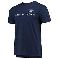 T-shirt graphique Tommy Hilfiger bleu marine Dallas Cowboys pour hommes