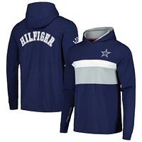 Men's Tommy Hilfiger  Navy Dallas Cowboys Morgan Long Sleeve Hoodie T-Shirt