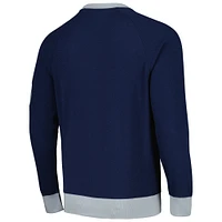 Men's Tommy Hilfiger Navy Dallas Cowboys Reese Raglan Tri-Blend Pullover Sweatshirt