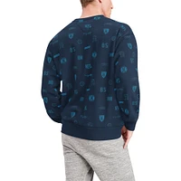 Men's Tommy Hilfiger Navy Dallas Cowboys Reid Graphic - Pullover Sweatshirt