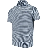 Men's Vineyard Vines Navy/White Dallas Cowboys Team Logo Winstead Stripe Polo