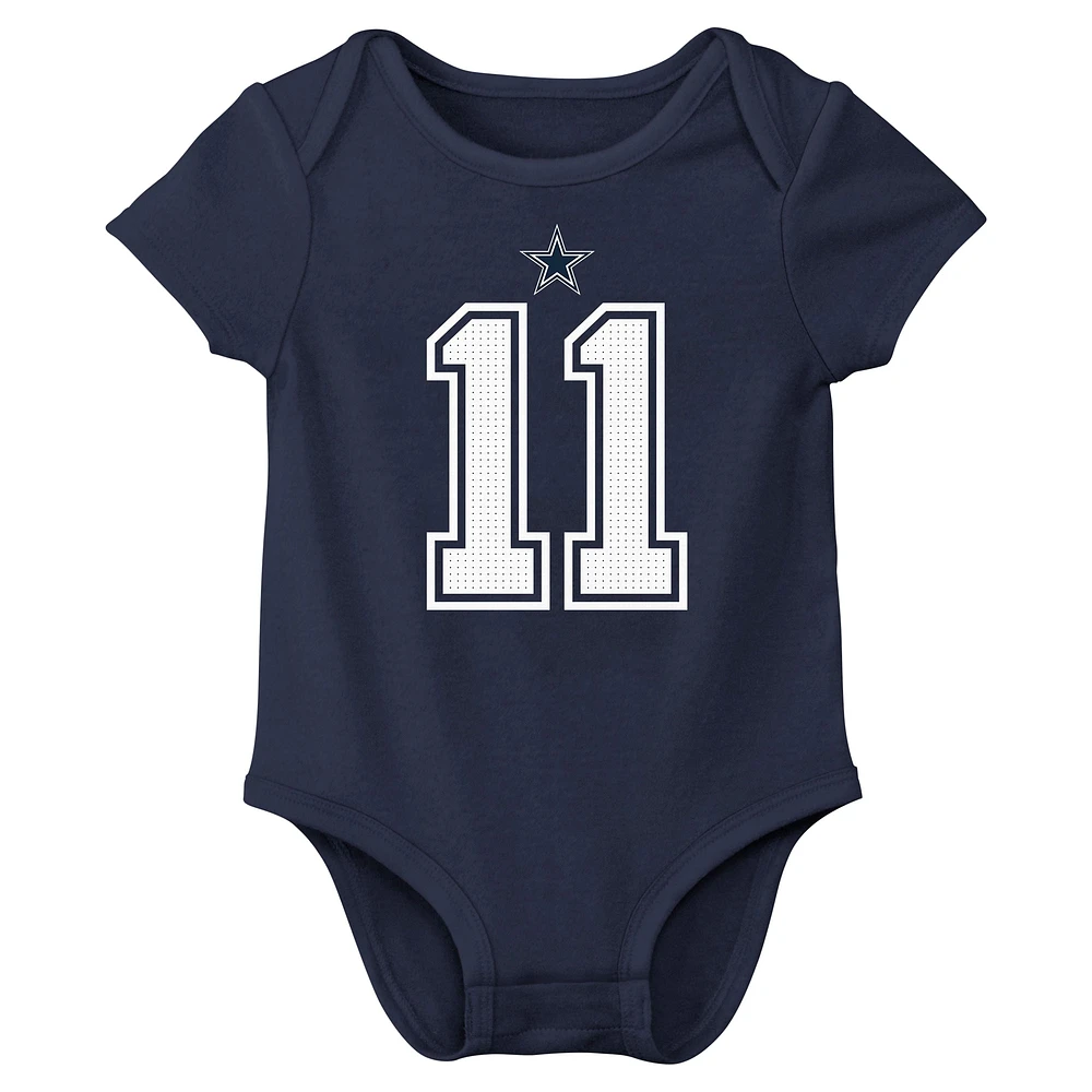 Body Nike Micah Parsons bleu marine avec nom et numéro de joueur des Cowboys Dallas pour nouveau-né bébé