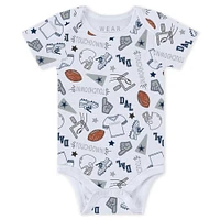 Newborn & Infant WEAR by Erin Andrews Dallas Cowboys Three-Piece Turn Me Around Bodysuits Pant Set