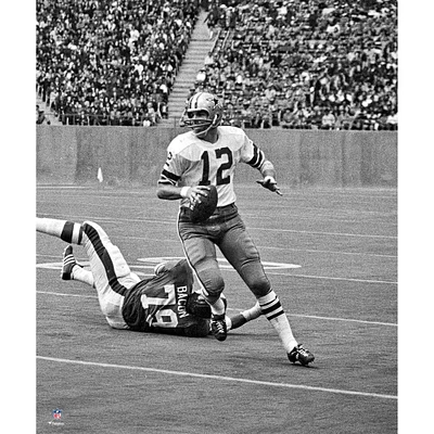 Photographie non signée de Roger Staubach des Cowboys Dallas dans la poche