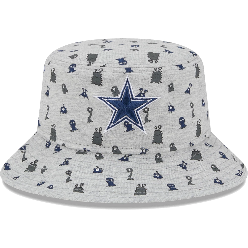 Toddler New Era Gray Dallas Cowboys Critter Bucket Hat