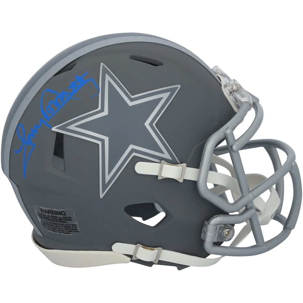 Tony Dorsett Dallas Cowboys Autographed Riddell Slate Speed Mini Helmet 