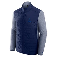 Unisex Fanatics Navy/Heather Gray Dallas Cowboys Front Office Tonal Full-Zip Jacket