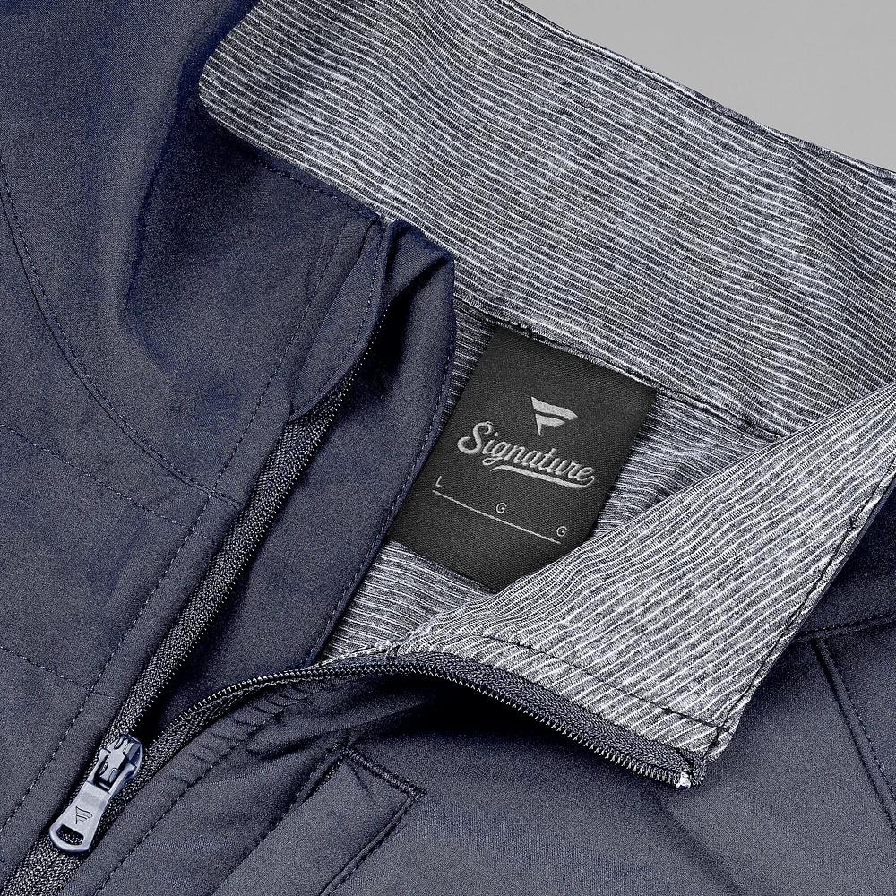 Unisex Fanatics Navy/Heather Gray Dallas Cowboys Front Office Tonal Full-Zip Jacket