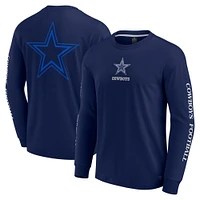 Unisex Fanatics Navy Dallas Cowboys Elements Strive Long Sleeve T-Shirt