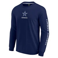 Unisex Fanatics Navy Dallas Cowboys Elements Strive Long Sleeve T-Shirt