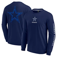 Unisex Fanatics Navy Dallas Cowboys Elements Strive Long Sleeve T-Shirt