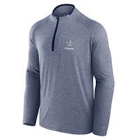 Unisex Fanatics Navy Dallas Cowboys Front Office Performance Primary Quarter-Zip Jacket