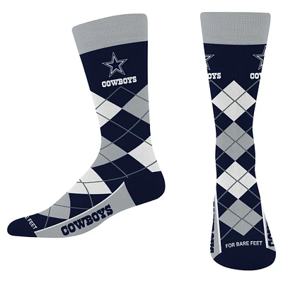 Chaussettes unisexes pour pieds nus Dallas Cowboys Argyle Remix Crew