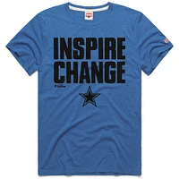Unisex Homage Royal Dallas Cowboys 2024 Inspire Change Tri-Blend T-Shirt