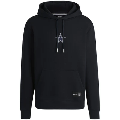 Sweat à capuche unisexe bleu marine Woodson Tri-Blend des Cowboys de Dallas Hugo Boss
