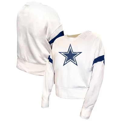 Sweat-shirt en polaire grande taille blanc Fanatics pour femmes des Cowboys de Dallas